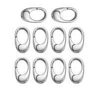 Accessoire de fermoir pour le réglage du collier et du avec résultats de fabrication de bijoux en acier inoxydable 10 pièces composants de