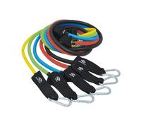 Schildkröt Bandes de résistance Expander – 5 bandes, repose-pieds, poignées, ancrages de porte, sac