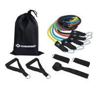Schildkröt Bandes de résistance Expander – 5 bandes, repose-pieds, poignées, ancrages de porte, sac