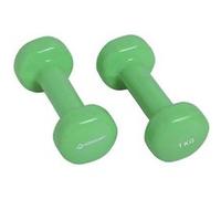 Schildkröt Fitness Paire d'Haltères en Vinyle, Vert, 1.0 kg, 960205