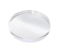 Accessoire de Fond de Photographie en Acrylique, Accessoire de Photo géométrique Transparent pour Produit, Texture de Cristal Anti-éclatement, Outil d'amélioration de la réflexion (Round)