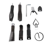 Accessoire de forage Serpent de vidange Ensemble de 8 embouts de tarière avec clé hexagonale compatible avec un câble de 5 à 16 pouces à 3 à 4 pouces pour le remplacement de la
