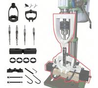 Accessoire de foret à mortaiser pour perceuse, mortaiseuse pour bois, burin à mortaiser, ensemble de localisateurs de mortaise pour perceuse pour burin à mortaiser, machine à tarauder avec 4 mèches en