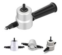 Accessoire de foret de coupe-tôle, grignoteuse tôle flexible à double tête pour perceuse |.Coupeur