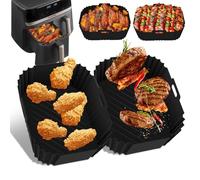 Accessoire de friteuse à air chaud Russell Hobbs - 2 compartiments - 9 l - Moule en silicone - Accessoire pour friteuse à air chaud Russell Hobbs - Sans BPA et réutilisable - Moule en silicone Air