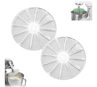 Accessoire de grattoir à crème, grattoir à têtes mélangeuses, grattoir et bouclier anti-éclaboussures, accessoire de nettoyage à 6 fils, multicolore, réduit les déchets de pâte (A-2 pièces)