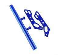 Accessoire de guidon de moto avec extension double fonction et support de téléphone pour un meilleur équilibre et un suivi pratique des itinéraires (bleu)