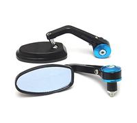 Accessoire de guidon de moto ovale, vue arrière, 1 paire de fixations de 22 mm pour guidon de vélo, scooter, moto