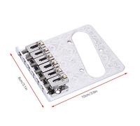 Accessoire de guitare, pont de guitare facile à utiliser, accessoire d'instrument de musique pour guitare avec trou de micro à bobine unique, pour guitare Telecaster avec micro à bobine unique