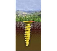 Juwel Duo sol schrau banquiers pour insertion pour tuyau ø 32, 40, 50, 55 mm, 1 pièce, 30026