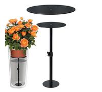 Accessoire de jardin - support de jardinière de colonne de 17 pouces pour intérieur, usage extérieur avec base robuste, support des pour la table de la de fenêtre de la de porte