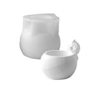 Accessoire de jardinière en silicone souple avec résine et béton pour projets de maison