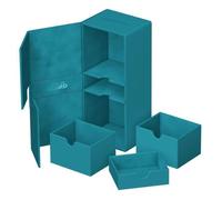 Accessoire de jeu - ULTIMATE GUARD - Twin Flip'n'Tray 266+ - Bleu pétrole - Magic: The Gathering - 2 decks