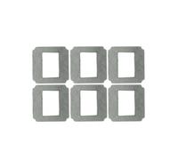 Accessoire De Lingettes Propres Carrées En Tissu De Classe Vadrouille, Compatible Avec Purerobo, Robot De Nettoyage De Vitres Modèles W-S3 W-S8S W-S3S(Gray Cloth 6Pcs)