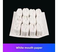 Accessoire De Magie : Papier À L'extremité Blanc 12 Pièces Pour Scène De 19 Mètres Outil De Ventilateur Oral Avec Bande Colorée