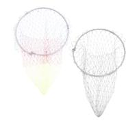 Accessoire de Manche D’épuisette en Acier Inoxydable Pliable Argenté | Pêche Rapide, Prise Douce et Large, Usage pour Bassin, Aquarium, Entretien, Matériel de Pêche