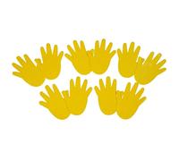 Accessoire de marquage main au sol Tanga sports (x5) Jaune 11x16 cm