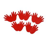 Accessoire de marquage main au sol Tanga sports (x5) Rouge 11x16 cm