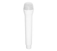Accessoire de Microphone en ABS pour Enfants, Jouet de Simulation de Microphone, Accessoire léger, Portable et écologique pour Cosplay, Spectacle sur scène, Pratique de la Parole (Blanc)