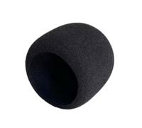 Accessoire de microphone pour micro compact de bureau - Housse noire à enfiler pour réunions, chats, streaming - Protection pare-vent en mousse noire à enfiler - Chat vocal, streaming, jeux, réunions