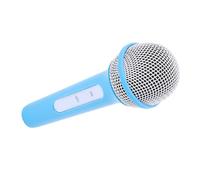 Accessoire de Microphone Réaliste, Micro de Scène Léger, Idéal pour la Pratique de la Parole et Les événements de Cosplay, Matière Plastique Sûre et Inodore (Blue)