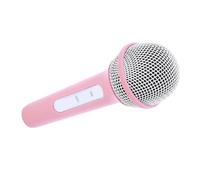 Accessoire de Microphone Réaliste, Micro de Scène Léger, Idéal pour la Pratique de la Parole et Les événements de Cosplay, Matière Plastique Sûre et Inodore (Pink)