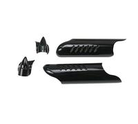 Accessoire de moto - Protection de jambe de fourche inférieure - Pour Harley Touring Road King Electra Street Glide FLTR 2000-2013 (noir)