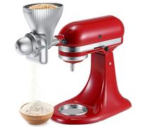 Accessoire de moulin à grains entièrement en métal pour mélangeur KitchenAid avec 12 niveaux de mouture pour broyage du blé, du maïs, de l'avoine, du sarrasin, du millet et d'autres céréales