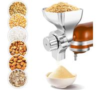 Accessoire de moulin à grains entièrement métallique adapté au batteur sur socle KitchenAid, broyeur à grains de moulin à farine réglable à 12 niveaux pour Kitchenaid, adapté