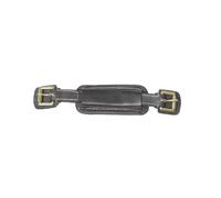 Accessoire de muserolle pour cheval en cuir Dy'on Coll 5/8" Noir Cob