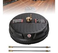 Accessoire de nettoyeur de surface pour nettoyeur haute pression, 3600 PSI avec 2 rallonges et 2 buses de rechange hautes pour terrasse, brique, pierre