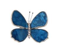 Accessoire de papillon métallique éblouissant multi-couches avec finition en forme d'aile adaptée pour l'association de tenues - Accessoire de bijoux papillon réaliste, One Size, Comme décrit