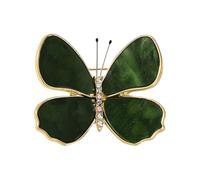 Accessoire de papillon métallique éblouissant multi-couches avec finition en forme d'aile adaptée pour l'association de tenues - Accessoire de bijoux papillon réaliste, One Size, Comme décrit