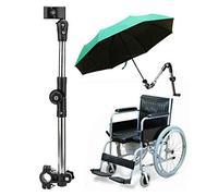 Accessoire de parapluie pour fauteuil roulant, porte-parapluie multifonction durable et robuste avec ABS et matériau en acier inoxydable pour vélos pour la famille