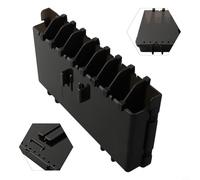 Accessoire de pêche au radeau avec insert vertical pour Meiho Box Porte-appâts en plastique avec trous de drainage et système de fixation à clipser (S)