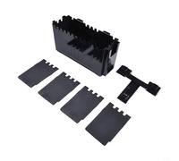 Accessoire de pêche au radeau avec insert vertical pour Meiho Box Porte-appâts en plastique avec trous de drainage et système de fixation à clipser (L)