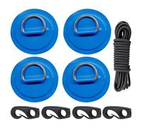 Accessoire de pêche pour kayak - Câble durable - Kit de rig de kayak - Patch adhésif avec matériel sonore, kit de corde pour bateau gonflable, canoë, rafting, pêche, aventure en plein air, bateau