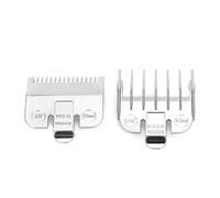 Accessoire de peigne universel pour tondeuse à cheveux, ensemble de peignes de guide de coupe professionnel en acier inoxydable de 1,5 mm à 4,5 mm(argent)