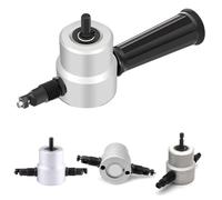 Accessoire de perçage pour coupe-tôle, grignoteuse flexible à double tête pour perceuse