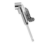 Accessoire De Perceuse À Angle Droit, Embout D'entraînement À Tige Hexagonale, Outil À 105 Degrés Flexible Pour Espaces Restreints Et Tournevis Électriques Pour Projets De Menuiserie Pour Adultes
