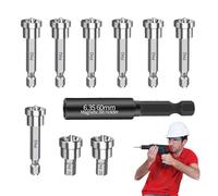 Accessoire de Perceuse pour de Plâtre - 10 Pièces Accessoires Centrage,Mèches Positionnement Béton - Pour Maçonnerie Métal Carrelage Céramique