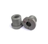 Accessoire de perforation 3 en 1 - Manchon de perçage en métal de 6 à 15 mm pour gabarit de cheville avec collier d'arrêt de 8/10/12/15 mm, filetage M20 x 1,5, bague en acier CNC pour perçage rond de