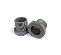 Accessoire de perforation 3 en 1 - Manchon de perçage en métal de 6 à 15 mm pour gabarit de cheville avec collier d'arrêt de 8/10/12/15 mm, filetage M20 x 1,5, bague en acier CNC pour perçage rond de