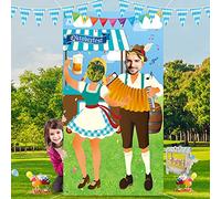 Accessoire de Photo d’Oktoberfest,Toile de Fond Photobooth Géant en Tissu,Décorations de Fête d’Oktoberfest,Fond Oktoberfest Photo Booth,Oktoberfest Kit de décorations