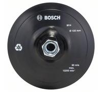 Accessoire de ponçage - BOSCH - Plateau auto-agrippant - 125 mm - Caoutchouc - Haute résistance