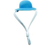 Accessoire de poule tendance avec sangle réglable - Chapeau à plumes pour volaille, canard, petits animaux de compagnie, idéal comme accessoire amusant pour les spectacles (bleu clair, taille unique)