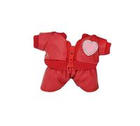 Accessoire de poupée : 17 cm Poupée portant une veste en cuir rouge unique Gfm961 (A, 17 cm)