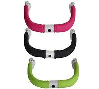 Accessoire de poussette - Design humain - Poignée de guidon - Accoudoir de guidon de bébé - Barre de pare-chocs amovible pour le tuyau rond de la voiture