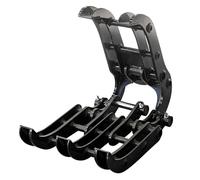 Accessoire de préhension pour pelleteuse, compatible avec les petites pelleteuses, idéal pour la manipulation du bois, du métal et des roches