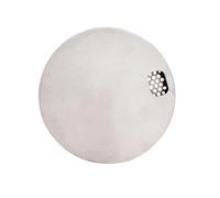Accessoire de quincaillerie pour rucher Disque d ' évacuation rond 12 cm en acier inoxydable avec sortie perforée, argentée unique pour les tâches d ' installation de la boîte à colonies Disque à